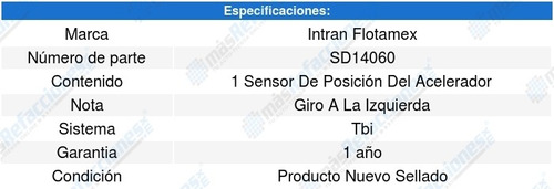 Sensor Acelerador Tps Firebird Trans Am 5.7l V8 94-97 Intran Foto 3