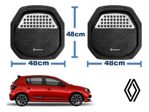 Tapetes 3d Logo Renault + Cubre Volante Sandero Rs 16 A 22 Foto 5