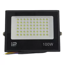 Kit 10 Refletor Led Smd 100w Mini 6500k