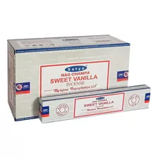 Sahumerios Satya Nag Champa - 12 Unidades De Fragrância Doce De Baunilha