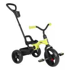 Triciclo Tecno Plegable Con Baston Color Amarillo