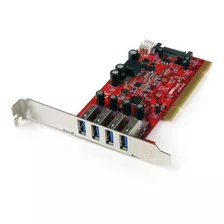 4 Port Pci Superspeed Usb 3.0 Adapter Card With Sata/sp4 Pow