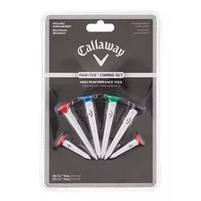 Callaway Par-tee Tees De Golf De Plástico, Color Blanco, Paq