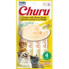 Churu Golosina Para Gatos En Puré De Pollo Con Queso
