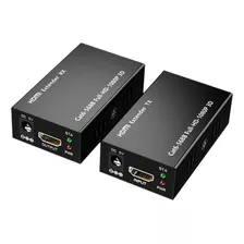 Extensor Hdmi De 60m Transmisor Y Receptor Cat5e Cat6 Rj45