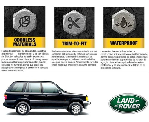 Tapete Cajuela Maletero Range Rover 1994 A 2000 Armol All Foto 4