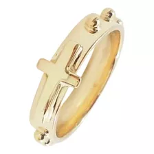 Anel Terço Feminino Com Bolinha Em Ouro 18k - 750 Oferta