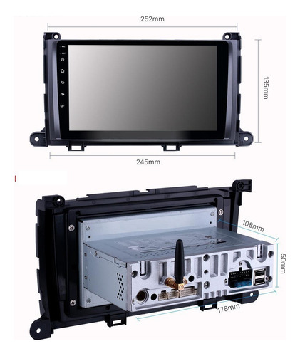 Android Toyota Sienna 2011-2014 Gps Touch Radio Bluetooth Hd Foto 8