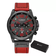 Curren 8314 Relógio Masculino Esportivo Com Pulseira De Cour