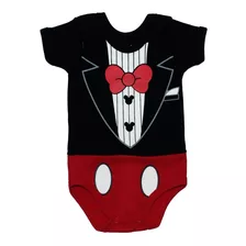 Body De Bebe Temático Mesversario ( Mickey Terno )