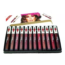 Labiales Mate Huxia Beuty 12 Pzs Labial Liquido Lote Mayoreo