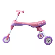 Carrinho Passeio Triciclo Infantil Rosa Compacto Dobrável 