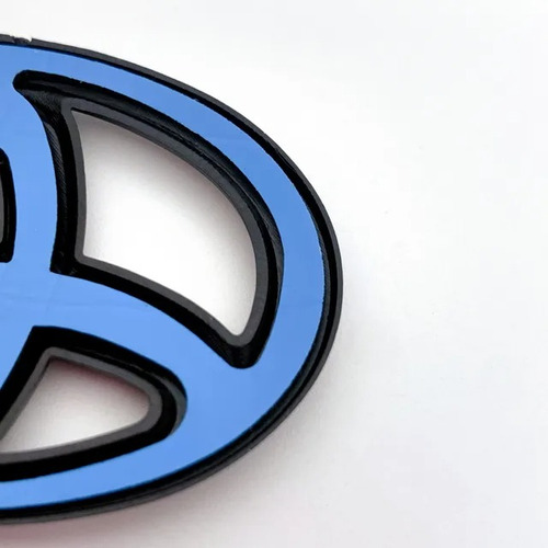 Foto de Emblema Pegatina Logo Toyota Cromado Universal Timn 3m