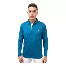 Playera Polo Para Hombre En Manga Larga Mod 7700