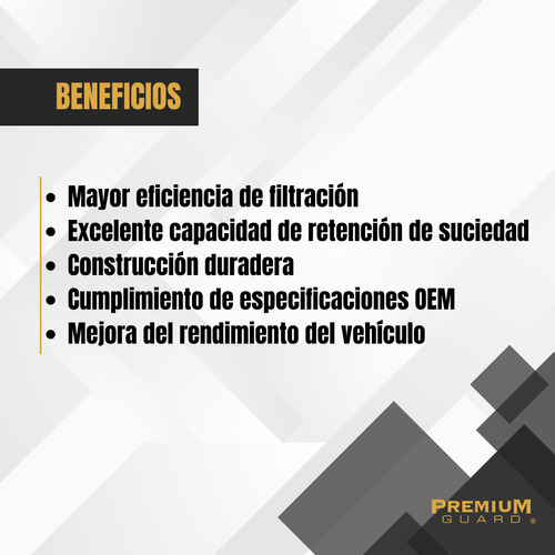 Filtro Aceite Chevrolet Cruze 2018-2019 1.4l Premium Guard Foto 5