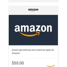 Tarjeta Amazon Gift Card 55 Dólares Usa - Código Original