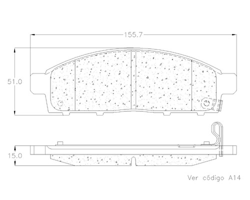 Balatas Delanteras Mitsubishi Montero Sport 2013 Grc Foto 2