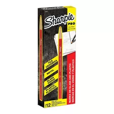 Marcador Sharpie De Cera Color Rojo Regreso A Clases 12 Pzs