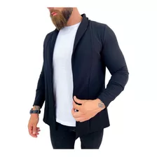 Blazer Cardigan Comprido Oversized Masculino Manga Longa