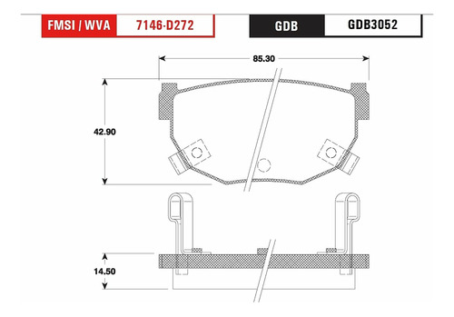 Balatas Traseras Nissan 300zx 1984-1989 Trw Foto 2