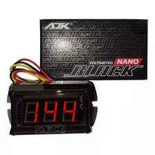 Voltímetro Digital Ajk Plus Black Display Led Mini Nano Vt