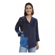 Blusa Desigual Azul , Camisa Desigual Mujer