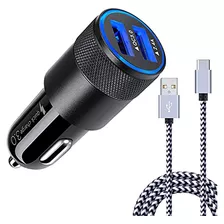 [5.4a/30w] Cable De Cargador Rápido Para Automóvil Tipo C De