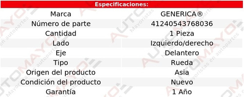 1 Maza Rueda Izq/der Del Generica Meriva Chevrolet 2003-2008 Foto 2