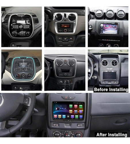 Radio Andorid Carplay 2+32 Renault Logan Duster Captur Kwid Foto 3