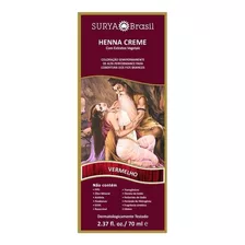 Henna Surya Brasil Creme Tom Vermelho