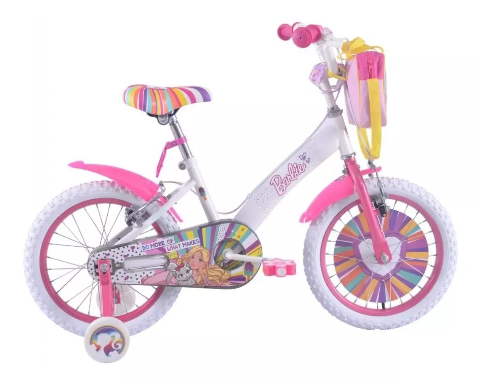 Bicicleta Barbie Infantil Rodado 16 - Mundomotos.uy