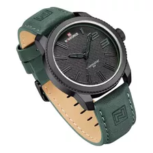 Reloj Naviforce 9202 Para Hombre Con Correa De Cuero En Caja