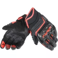 Guantes Dainese Carbon D1 Short Black / Fluo-red