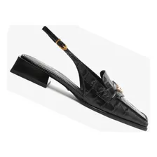 Sapatilha Slingback Couro Preto - Schutz