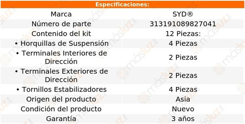 Pack Terminales Horquillas Tornillos Nissan Armada 04/15 Syd Foto 2