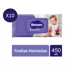 Toallitas Húmedas Babysec Premium 450 Unidades (10 X 45)