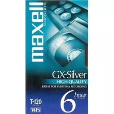 Maxell 4 Pack Alta Calidad Gxsilver T120 Vhs