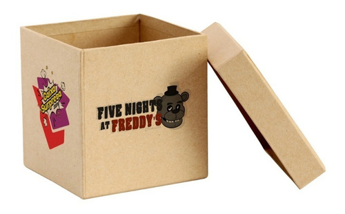 Caixa Surpresa Five Nights At Freddy's 5 Itens Caixa Mdf 