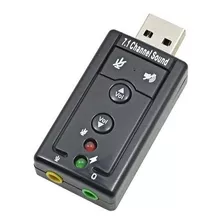 Placa De Audio Usb Externa Audio 7.1 Luxell Usb310