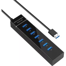 Hub Multipuerto Usb 7 Puertos 3.0 Led Alta Velocidad 5gbps