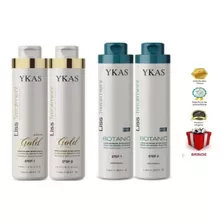 Ykas Gold Liss Kit 2x1l + Kit Orgânico 2x1l + Frete + Brinde