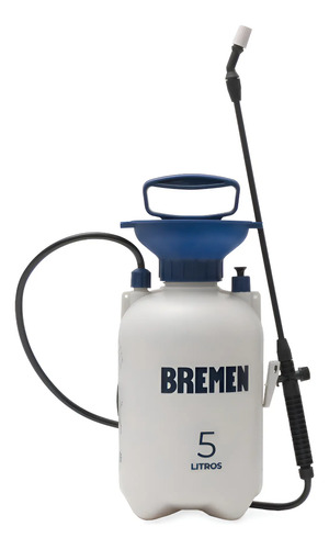 Pulverizador Fumigador Manual Bremen 5lt Pico Ajustable 8327 Blanco