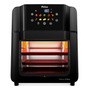 Philco Paf15c Fritadeira Air Fryer Oven 15 Litros Revestimento Redstone Porta Removível Luz Interna 10 Funções 220v Preta Preto