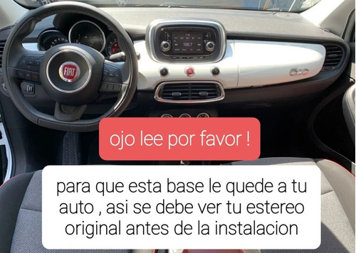 Base Frente Estereo Doble Din Fiat 500 Aos 2016 Hasta 2019 Foto 2