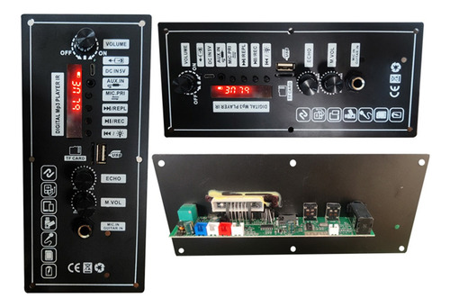 Placa Amplificadora De Mp3 Bluetooth,ayuda Usb/tf/ Aux/modo