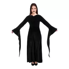 Disfraz De Morticia Addams Gótico Para Mujer 