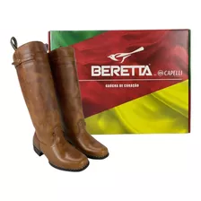 Bota Feminina Gaucha Campeira Original Costura Reforçada 