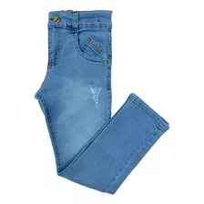 Calça Jeans Skinny Masculina Infantil Lycra Juvenil Elastano