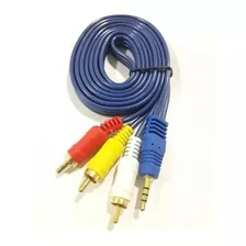 Cable 3 A 1 Salida Audio Rca Estéreo Adaptador Entrada Av