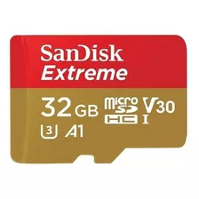 Cartão De Memória Sandisk Extreme Uhs-i Microsdxc 32gb